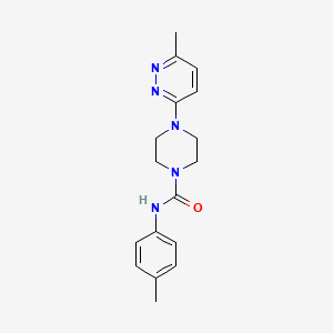molecular formula C17H21N5O B4467613 N-(4-methylphenyl)-4-(6-methyl-3-pyridazinyl)-1-piperazinecarboxamide 