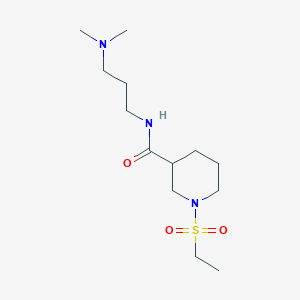 molecular formula C13H27N3O3S B4468024 N-[3-(DIMETHYLAMINO)PROPYL]-1-(ETHANESULFONYL)PIPERIDINE-3-CARBOXAMIDE 