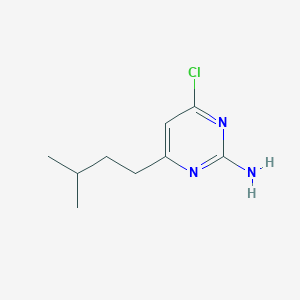 molecular formula C9H14ClN3 B4468386 4-chloro-6-isopentyl-2-pyrimidinamine 