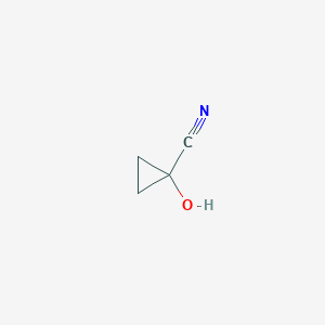 molecular formula C4H5NO B044684 1-Hydroxycyclopropane-1-carbonitrile CAS No. 14743-56-7