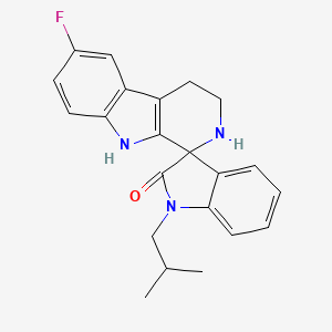 molecular formula C22H22FN3O B4468568 6-fluoro-1'-(2-methylpropyl)-2,3,4,9-tetrahydrospiro[beta-carboline-1,3'-indol]-2'(1'H)-one 