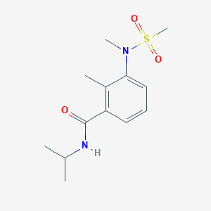 molecular formula C13H20N2O3S B4468617 N-isopropyl-2-methyl-3-[methyl(methylsulfonyl)amino]benzamide 