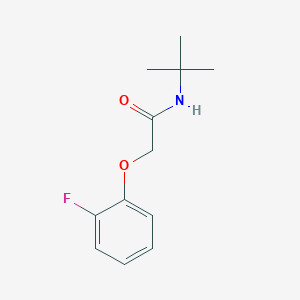 molecular formula C12H16FNO2 B4468618 N-tert-butyl-2-(2-fluorophenoxy)acetamide 