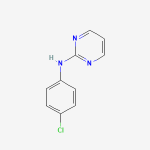 molecular formula C10H8ClN3 B4468621 N-(4-chlorophenyl)-2-pyrimidinamine 