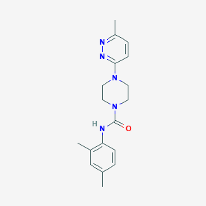 molecular formula C18H23N5O B4468804 N-(2,4-dimethylphenyl)-4-(6-methyl-3-pyridazinyl)-1-piperazinecarboxamide 