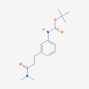 molecular formula C16H24N2O3 B4468822 tert-butyl {3-[3-(dimethylamino)-3-oxopropyl]phenyl}carbamate 