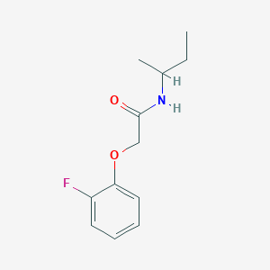 molecular formula C12H16FNO2 B4468878 N-(butan-2-yl)-2-(2-fluorophenoxy)acetamide 