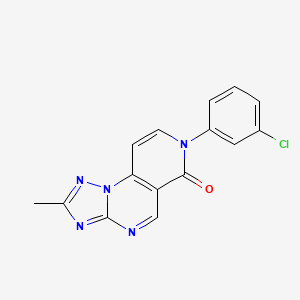 molecular formula C15H10ClN5O B4468985 7-(3-chlorophenyl)-2-methylpyrido[3,4-e][1,2,4]triazolo[1,5-a]pyrimidin-6(7H)-one 