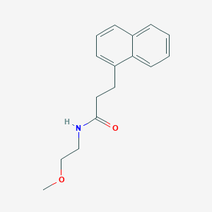 molecular formula C16H19NO2 B4469174 N-(2-methoxyethyl)-3-(1-naphthyl)propanamide 