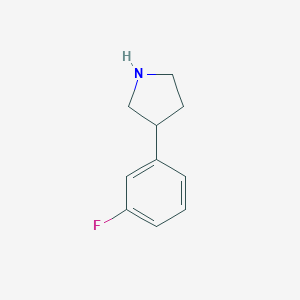 molecular formula C10H12FN B044692 3-(3-氟苯基)吡咯烷 CAS No. 125067-75-6