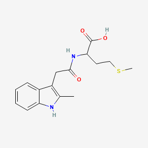 molecular formula C16H20N2O3S B4469216 N-[(2-methyl-1H-indol-3-yl)acetyl]methionine 