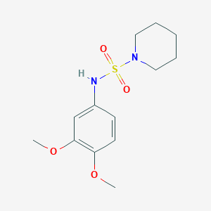 molecular formula C13H20N2O4S B4469372 N-(3,4-dimethoxyphenyl)-1-piperidinesulfonamide 