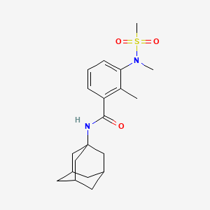 molecular formula C20H28N2O3S B4469633 N-1-adamantyl-2-methyl-3-[methyl(methylsulfonyl)amino]benzamide 