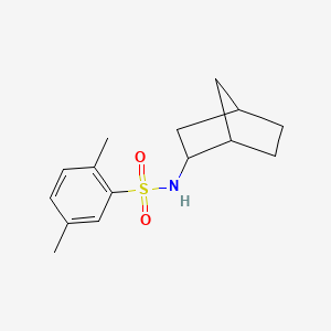 molecular formula C15H21NO2S B4469752 N-bicyclo[2.2.1]hept-2-yl-2,5-dimethylbenzenesulfonamide 