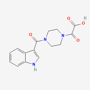 molecular formula C15H15N3O4 B4469913 [4-(1H-indol-3-ylcarbonyl)piperazin-1-yl](oxo)acetic acid 