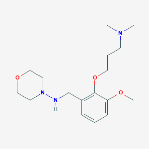 molecular formula C17H29N3O3 B4469974 N-{2-[3-(dimethylamino)propoxy]-3-methoxybenzyl}-4-morpholinamine 