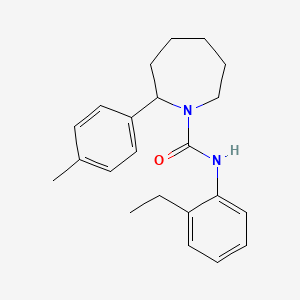 molecular formula C22H28N2O B4470184 N-(2-ethylphenyl)-2-(4-methylphenyl)azepane-1-carboxamide 