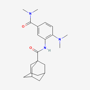 molecular formula C22H31N3O2 B4470293 N-{2-(dimethylamino)-5-[(dimethylamino)carbonyl]phenyl}-1-adamantanecarboxamide 
