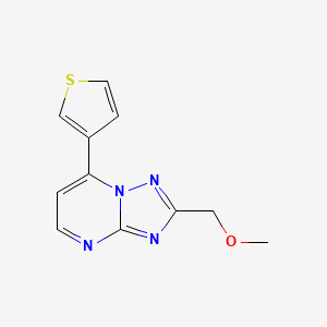 molecular formula C11H10N4OS B4470354 2-(methoxymethyl)-7-(3-thienyl)[1,2,4]triazolo[1,5-a]pyrimidine 