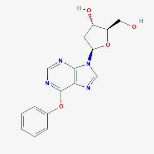 molecular formula C16H16N4O4 B044704 o6-Phenyl-2'-deoxyinosine CAS No. 114485-36-8