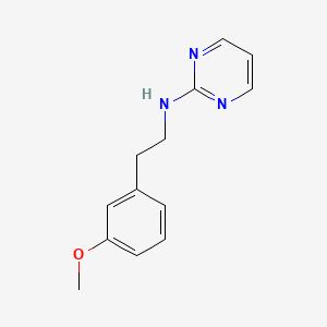 molecular formula C13H15N3O B4470466 N-[2-(3-methoxyphenyl)ethyl]-2-pyrimidinamine 