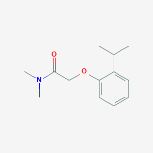 molecular formula C13H19NO2 B4470581 N,N-dimethyl-2-[2-(propan-2-yl)phenoxy]acetamide 