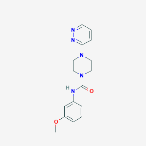 molecular formula C17H21N5O2 B4470643 N-(3-methoxyphenyl)-4-(6-methyl-3-pyridazinyl)-1-piperazinecarboxamide 