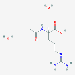 molecular formula C8H20N4O5 B044707 Nα-乙酰-DL-精氨酸二水合物 CAS No. 114005-77-5