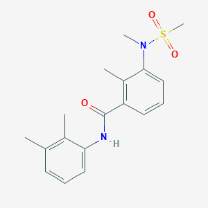 molecular formula C18H22N2O3S B4470732 N-(2,3-dimethylphenyl)-2-methyl-3-[methyl(methylsulfonyl)amino]benzamide 