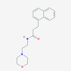 molecular formula C19H24N2O2 B4470818 N-[2-(4-morpholinyl)ethyl]-3-(1-naphthyl)propanamide 
