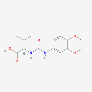 molecular formula C14H18N2O5 B4471105 N-[(2,3-dihydro-1,4-benzodioxin-6-ylamino)carbonyl]valine 