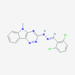 molecular formula C17H12Cl2N6 B447118 2,6-dichlorobenzaldehyde (5-methyl-5H-[1,2,4]triazino[5,6-b]indol-3-yl)hydrazone 