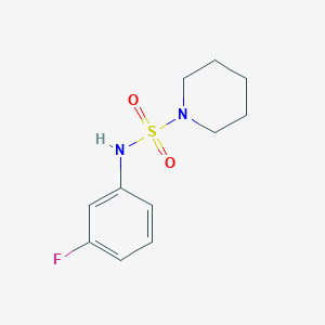 molecular formula C11H15FN2O2S B4471239 N-(3-fluorophenyl)piperidine-1-sulfonamide 