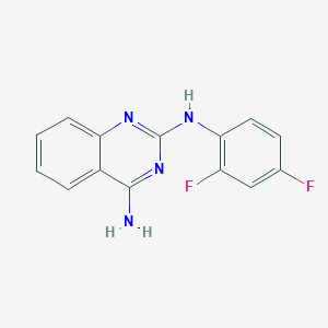 molecular formula C14H10F2N4 B4471370 N~2~-(2,4-difluorophenyl)-2,4-quinazolinediamine 