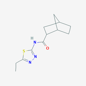molecular formula C12H17N3OS B447158 N-(5-ethyl-1,3,4-thiadiazol-2-yl)bicyclo[2.2.1]heptane-2-carboxamide 