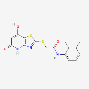 molecular formula C16H15N3O3S2 B4471785 N-(2,3-dimethylphenyl)-2-[(7-hydroxy-5-oxo-4,5-dihydro[1,3]thiazolo[4,5-b]pyridin-2-yl)thio]acetamide 