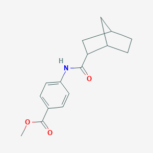 molecular formula C16H19NO3 B447195 Methyl 4-[(bicyclo[2.2.1]hept-2-ylcarbonyl)amino]benzoate 
