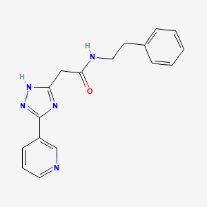 molecular formula C17H17N5O B4471978 N-(2-phenylethyl)-2-[5-(pyridin-3-yl)-1H-1,2,4-triazol-3-yl]acetamide CAS No. 1018167-67-3