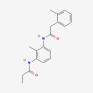molecular formula C19H22N2O2 B4472157 N-(2-methyl-3-{[(2-methylphenyl)acetyl]amino}phenyl)propanamide 