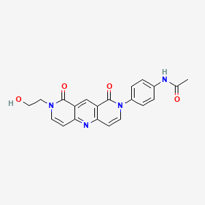 molecular formula C21H18N4O4 B4472728 N-{4-[8-(2-HYDROXYETHYL)-1,9-DIOXO-1H,2H,8H,9H-PYRIDO[4,3-B]1,6-NAPHTHYRIDIN-2-YL]PHENYL}ACETAMIDE 