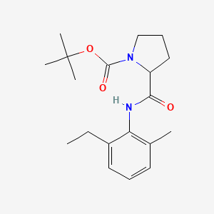 molecular formula C19H28N2O3 B4472841 tert-butyl 2-{[(2-ethyl-6-methylphenyl)amino]carbonyl}-1-pyrrolidinecarboxylate 