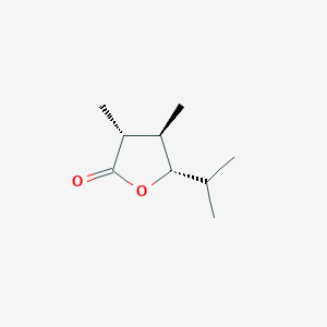 molecular formula C9H16O2 B044740 (3R,4R,5S)-3,4-Dimethyl-5-propan-2-yloxolan-2-one CAS No. 121725-92-6