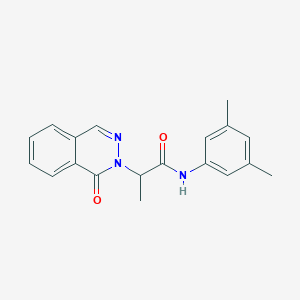 molecular formula C19H19N3O2 B4474252 N-(3,5-dimethylphenyl)-2-(1-oxo-2(1H)-phthalazinyl)propanamide 