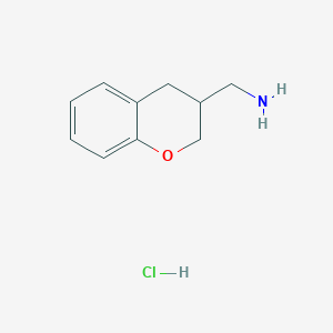 molecular formula C10H14ClNO B044743 1-(3,4-dihydro-2H-chromen-3-yl)methanamine hydrochloride CAS No. 113771-75-8