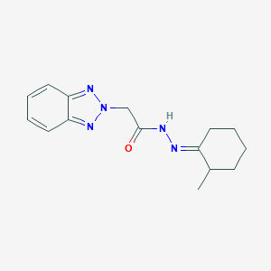 molecular formula C15H19N5O B447436 2-(2H-1,2,3-BENZOTRIAZOL-2-YL)-N'~1~-(2-METHYLCYCLOHEXYLIDEN)ACETOHYDRAZIDE 