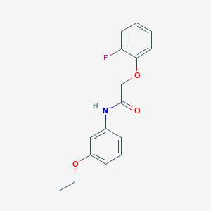 molecular formula C16H16FNO3 B4474461 N-(3-ethoxyphenyl)-2-(2-fluorophenoxy)acetamide 