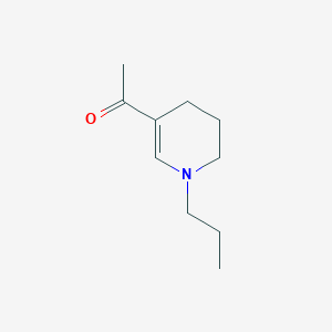molecular formula C10H17NO B044745 1-(1-Propyl-3,4-dihydro-2H-pyridin-5-yl)ethanone CAS No. 118850-65-0