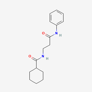 molecular formula C16H22N2O2 B4474533 N-(3-anilino-3-oxopropyl)cyclohexanecarboxamide 