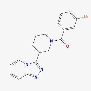 molecular formula C18H17BrN4O B4474614 (3-Bromophenyl)[3-([1,2,4]triazolo[4,3-a]pyridin-3-yl)piperidin-1-yl]methanone 