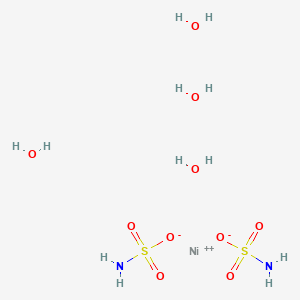 molecular formula H12N2NiO10S2 B044747 Nickelous;disulfamate;tetrahydrate CAS No. 124594-15-6